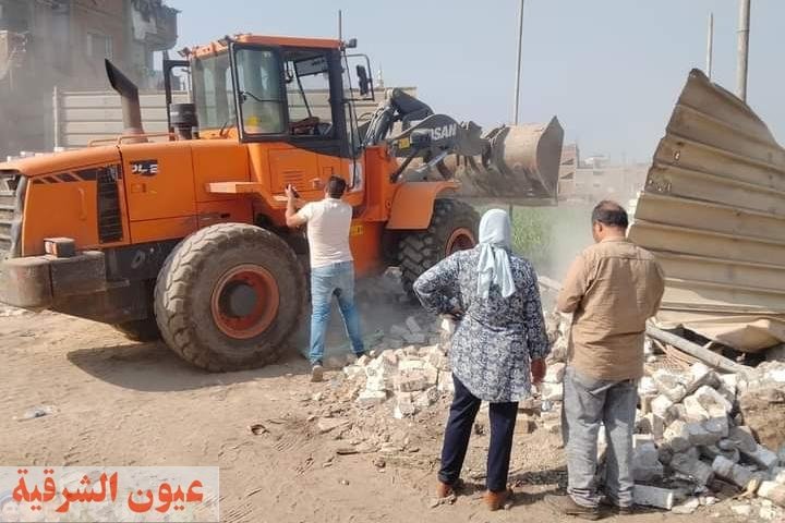 إزالة فورية لحالة تعدي خارج الحيز العمراني بالقليوبية